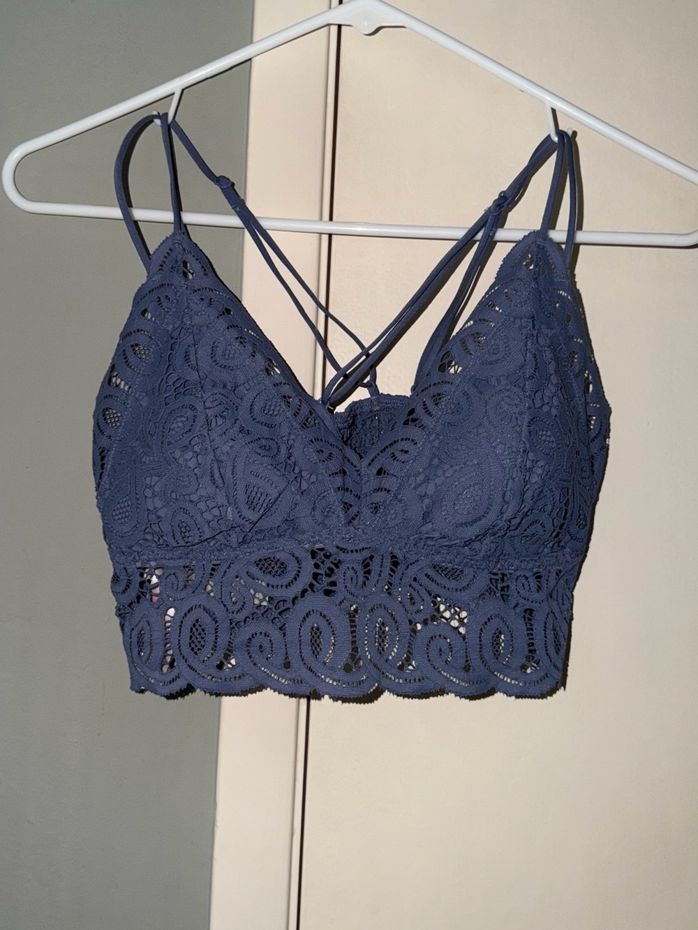 Lace Bralette with Crisscross Straps